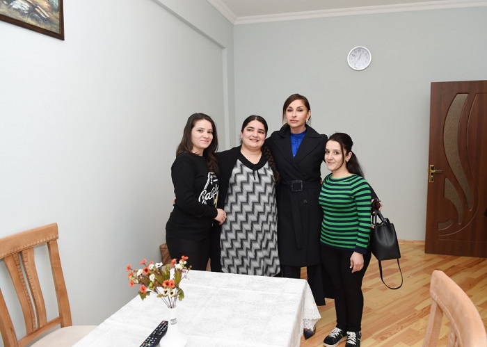 First Lady opens residential building for graduates of orphanages in Masazir 